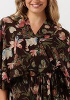 Paarse SISSEL EDELBO Midi jurk BRENDA SILK WRAP DRESS - medium