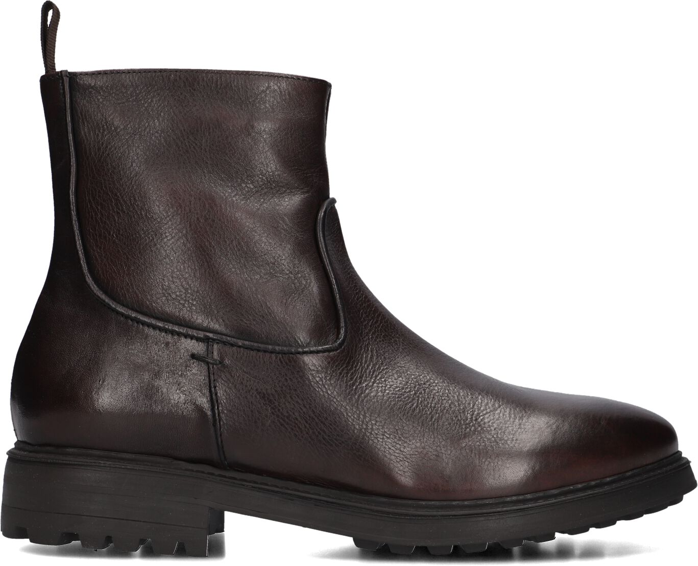Stefano Lauran Enkelboots Heren Pm10, Maat: 46, Materiaal: Leer, Kleur: Bruin