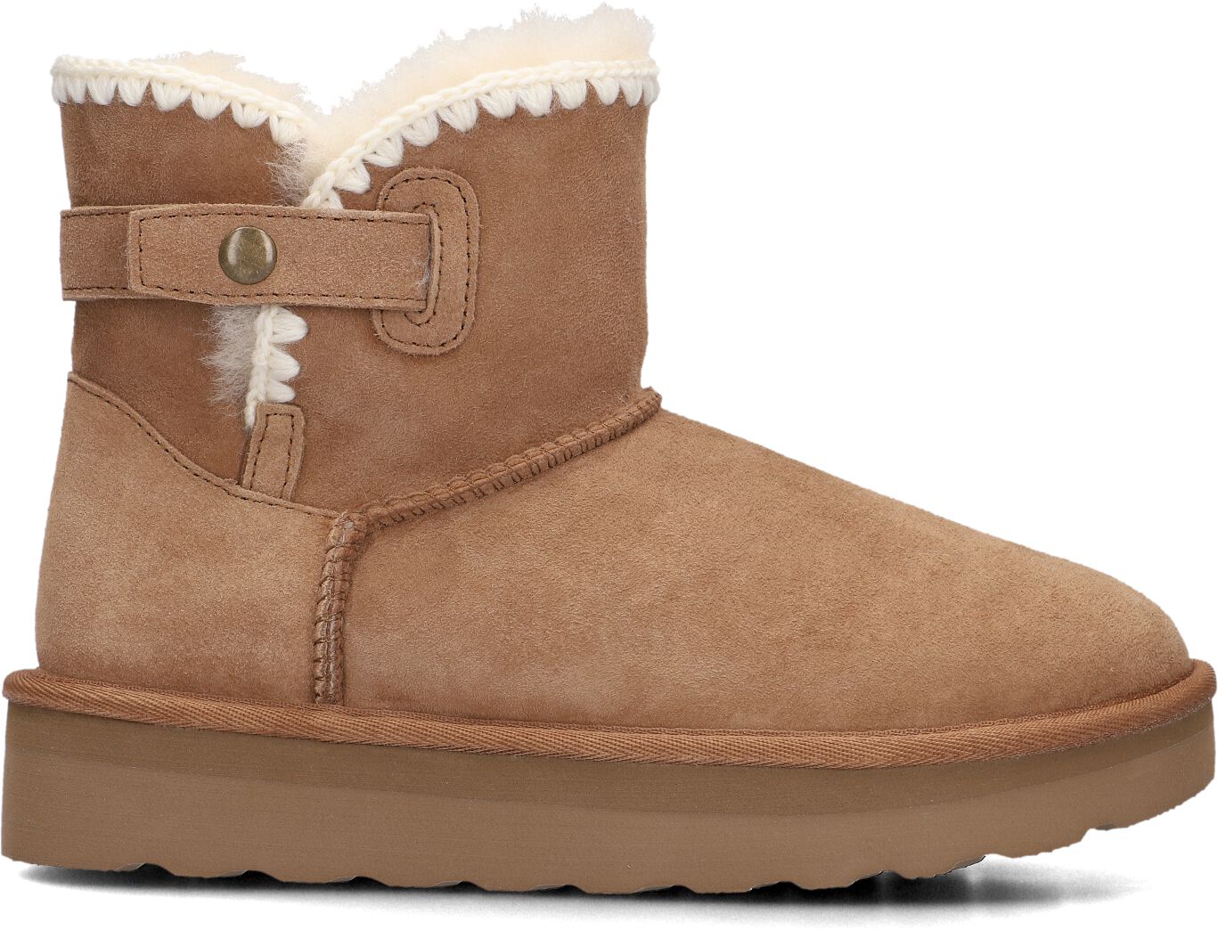 Ayana Vachtlaarzen Dames Sw3w493yw, Maat: 39, Materiaal: Suède, Kleur: Cognac