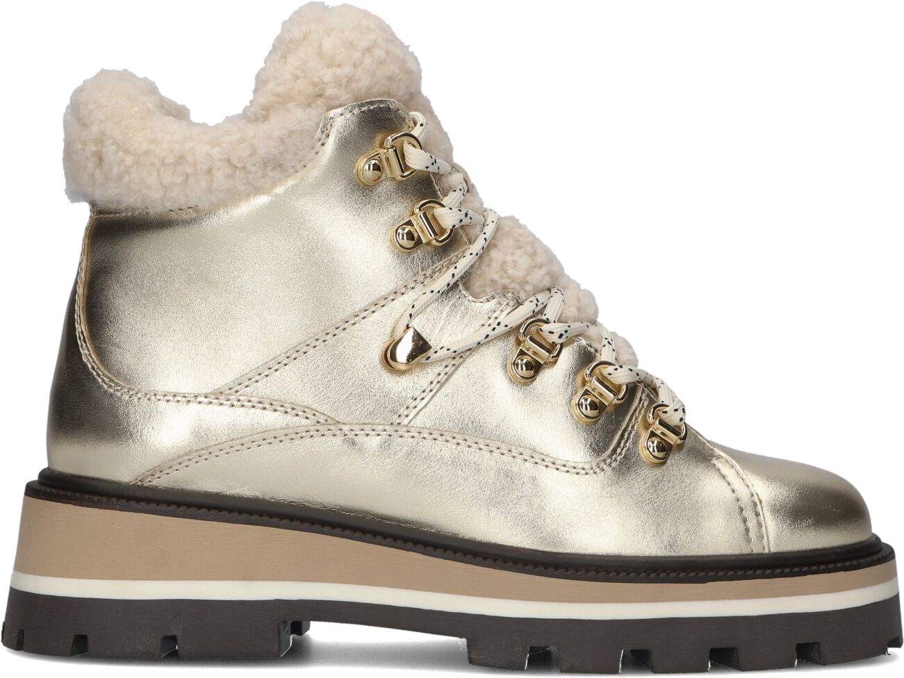 Blasz Veterboots Dames 264, Maat: 39, Materiaal: Leer, Kleur: Goud