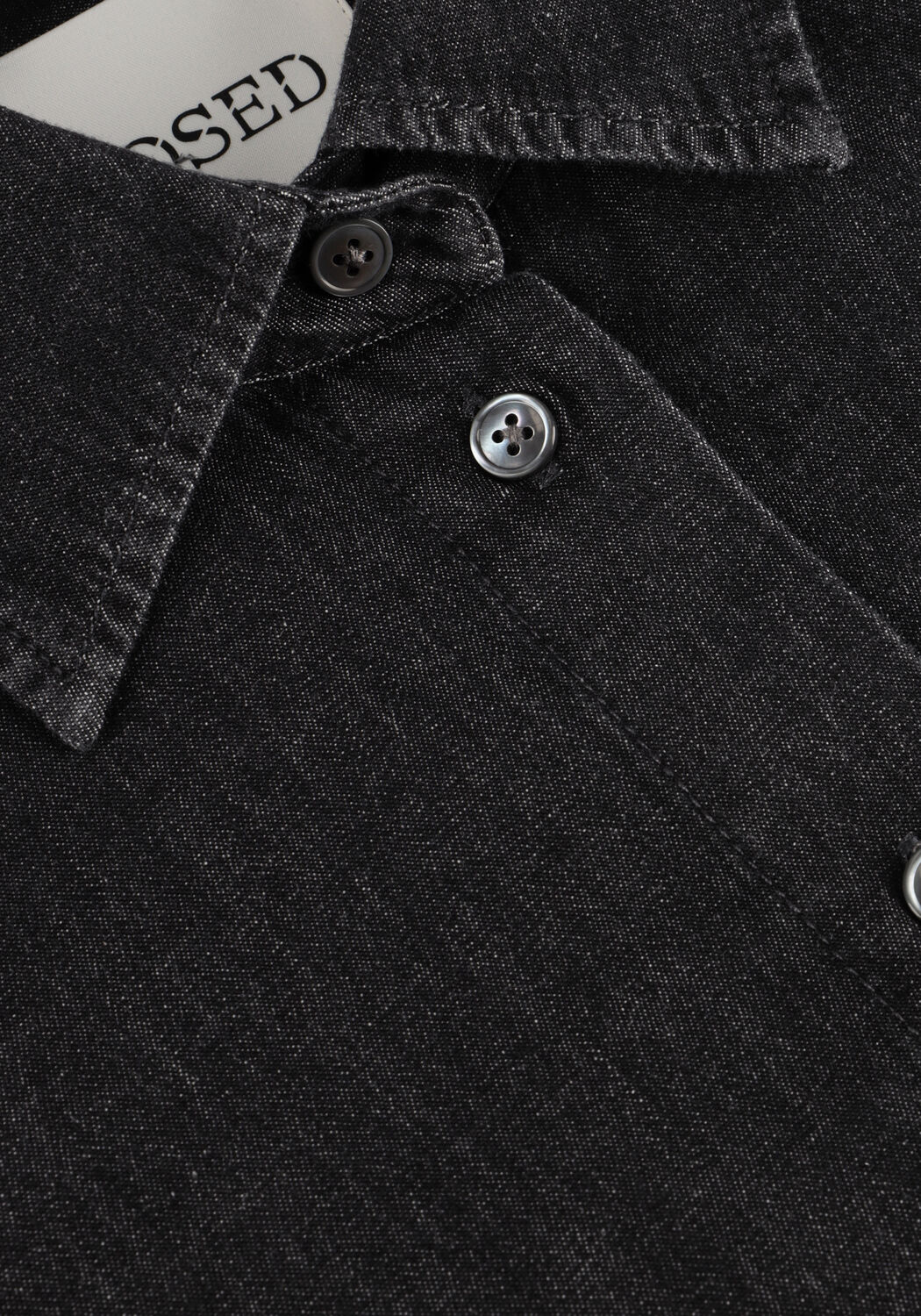 Antraciet CLOSED Blouses CAPE SHIRT - large