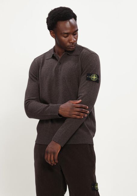 Bruine STONE ISLAND Trui LS POLO S00B4 - large