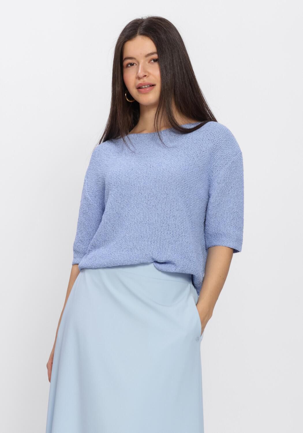 Blauwe AIMEE THE LABEL Truien/vesten NIKITA PULLOVER - large