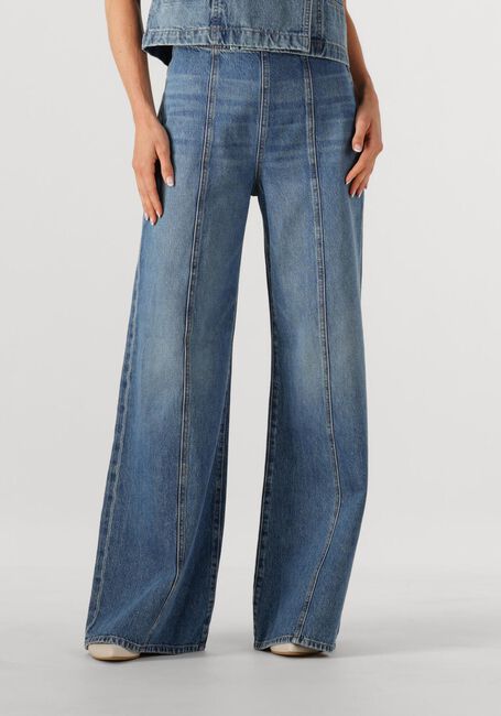 Blauwe ULLA JOHNSON Wijde broek THE BIANCA WIDE LEG JEAN - large