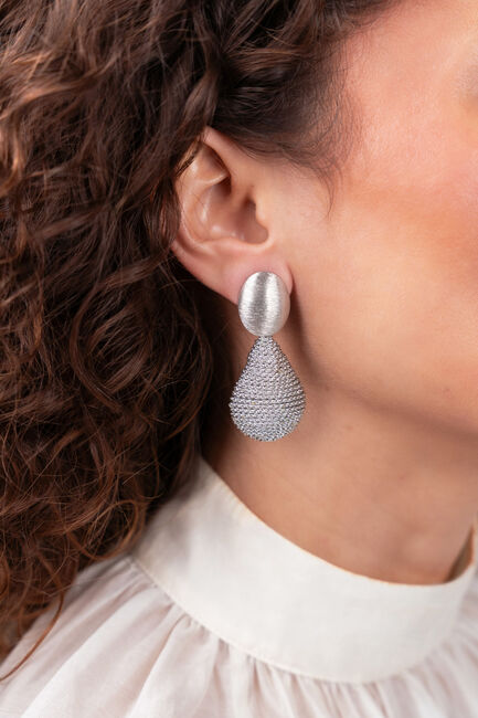 Blauwe LOTT. GIOIELLI Oorbellen CE SI THREATED TEARDROP L - large