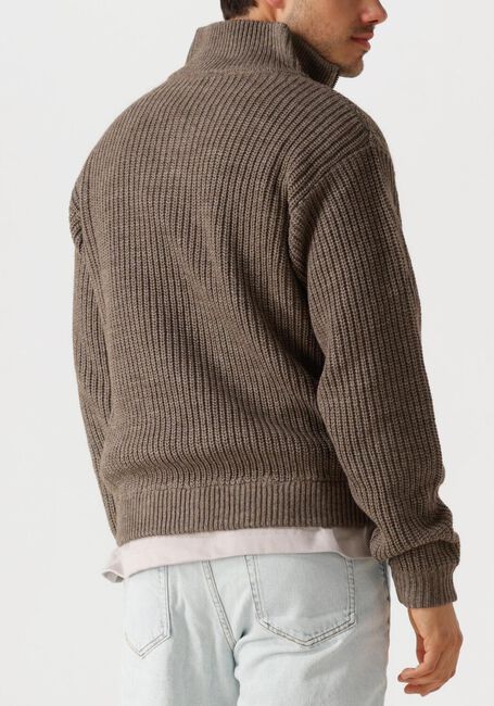 Taupe AMERICAN VINTAGE Trui CRASHWAY HALF ZIP H - large