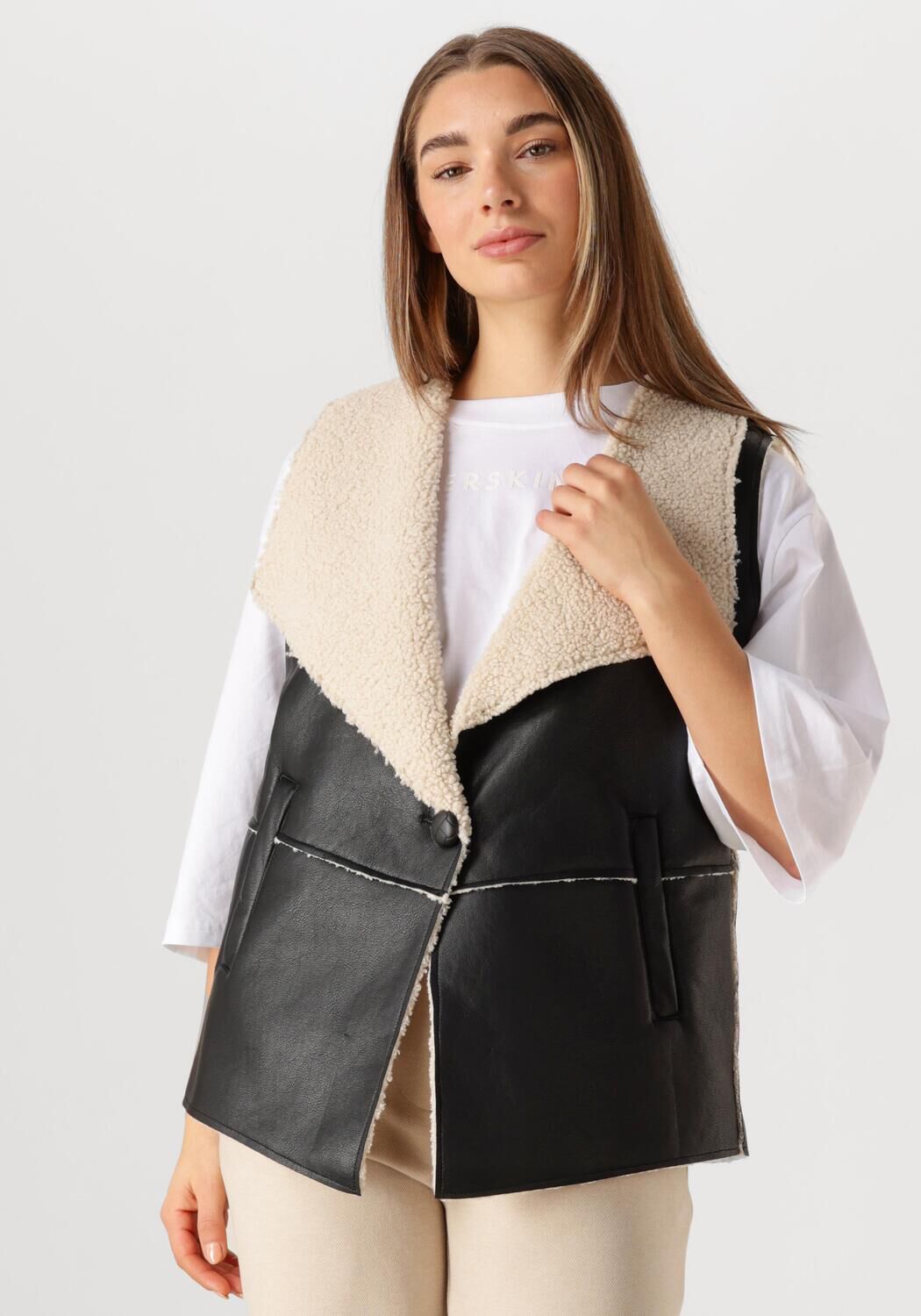 Aimee the Label Gilet Dames Denver, Maat: L, Kleur: Zwart