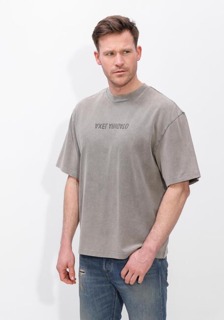Taupe AXEL ARIGATO T-shirt DISTORT WASHED T-SHIRT - large