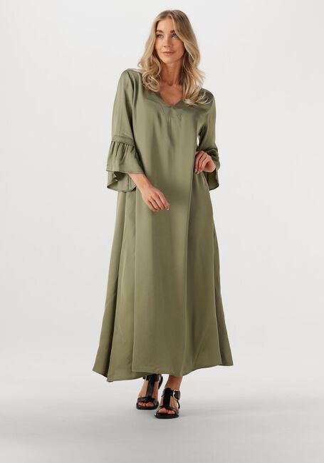 Olijf NEMA Maxi jurk N141 - large