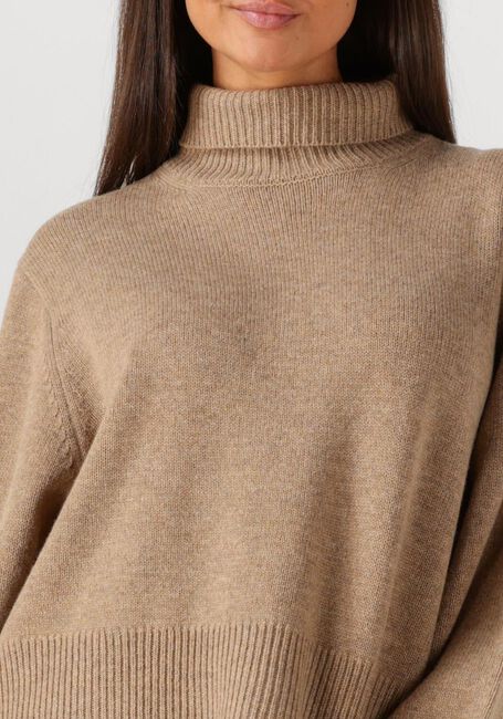 Beige SECOND FEMALE Coltrui ALPHA KNIT T-NECK - large