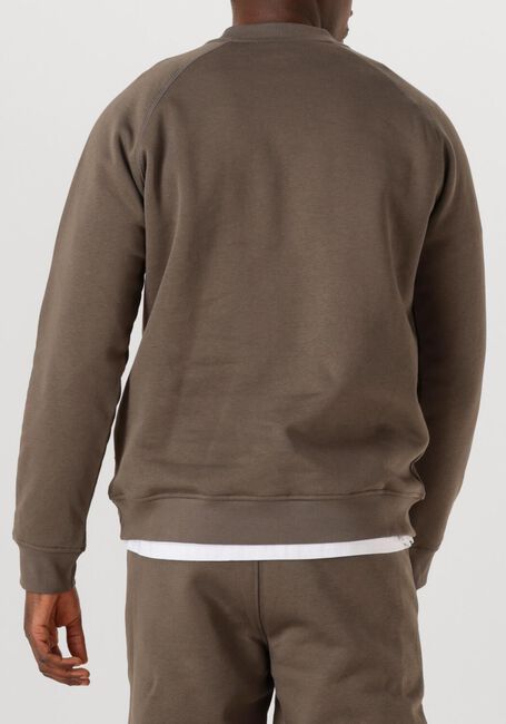Taupe GENTI Trui BASIC LOGO SWEATER - large