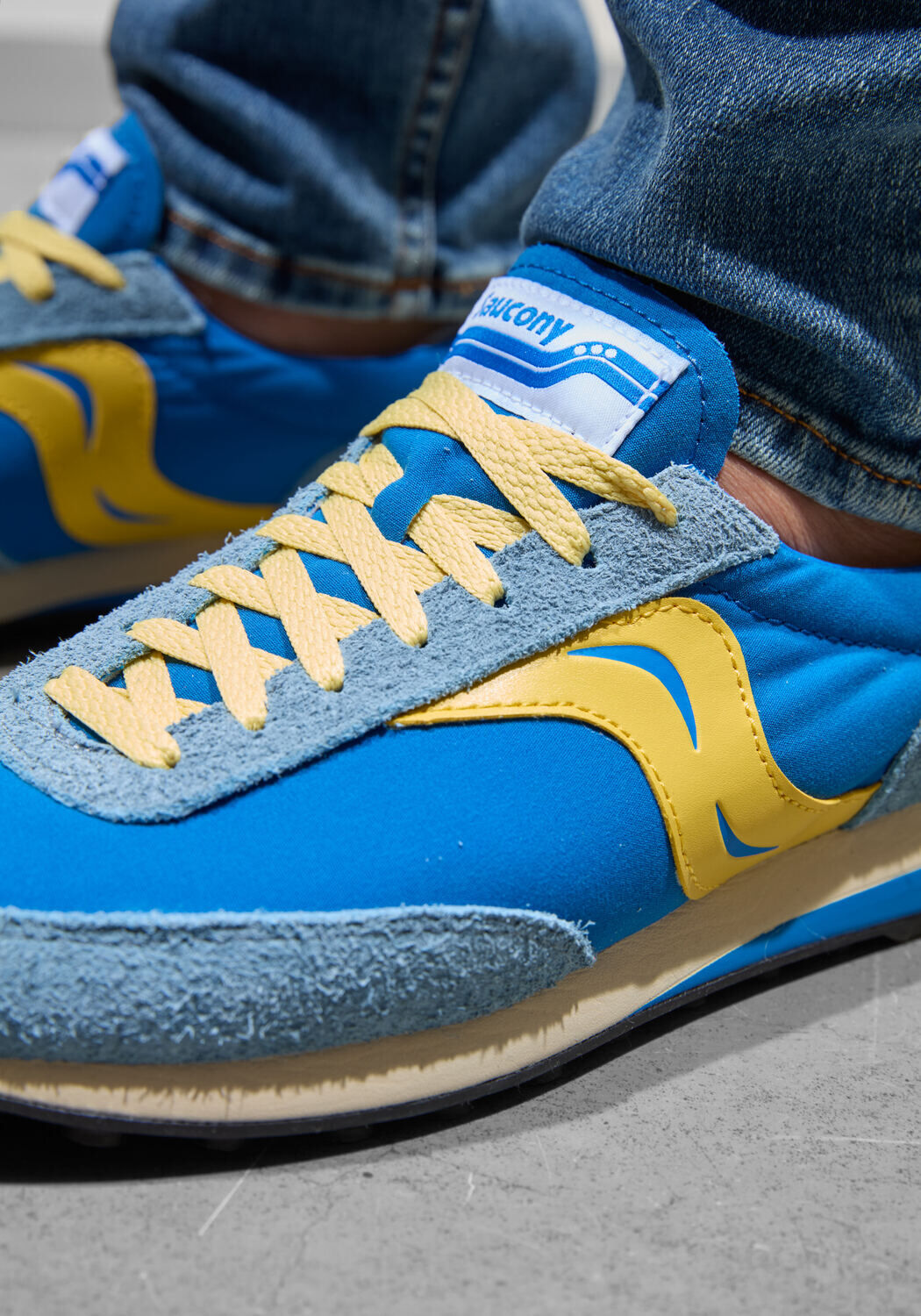 Gele SAUCONY Lage sneakers TRAINER 80 - large