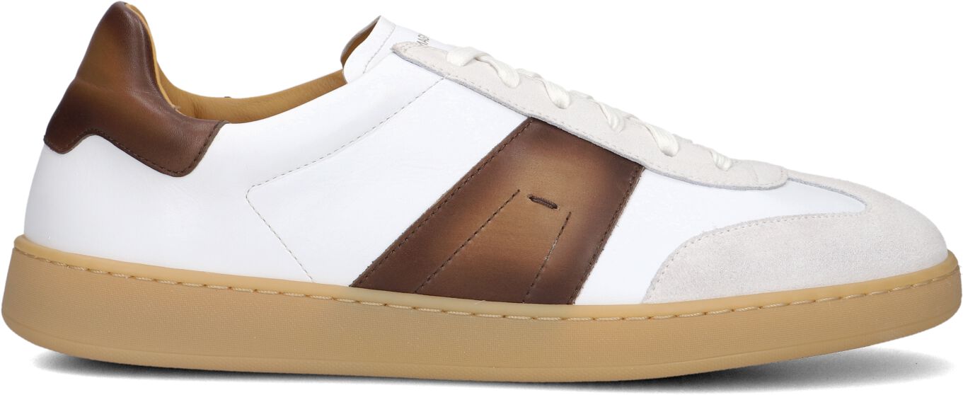 Magnanni Lage Sneakers Heren 25851, Maat: 43,5, Materiaal: Leer, Kleur: Wit
