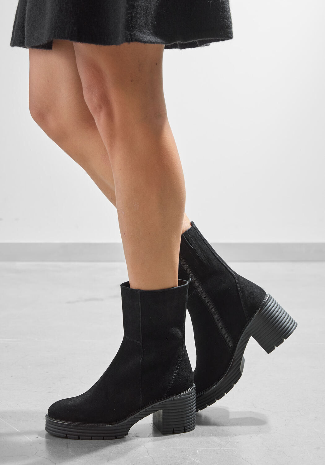 Zwarte SOFTWAVES Enkellaarsjes 8.88.17 - large