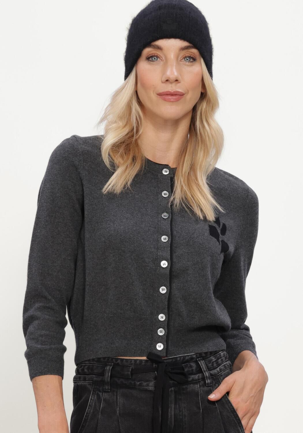Donkergrijze ISABEL MARANT Vest LONA - large