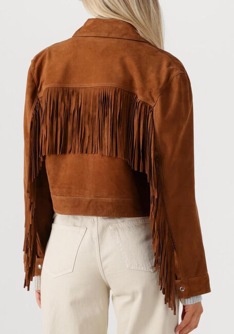 Bruine STUDIO AR Jassen SUE GOAT SUEDE STURDY - large