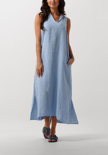 blauwe penn ink midi jurk s24z653ltd