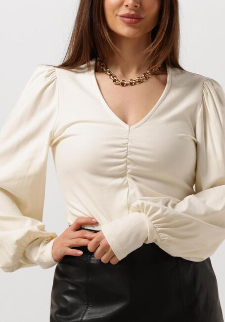 Beige GESTUZ Blouses RIFAGZ V-NECK BLOUSE - large
