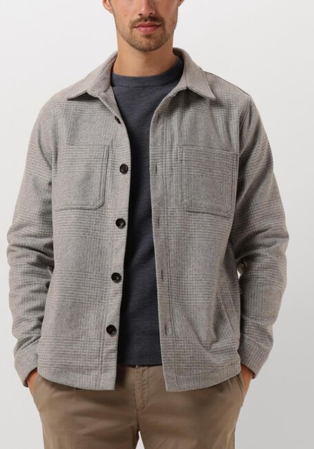 Grijze PROFUOMO Overshirt OVERSHIRT CHECK - large