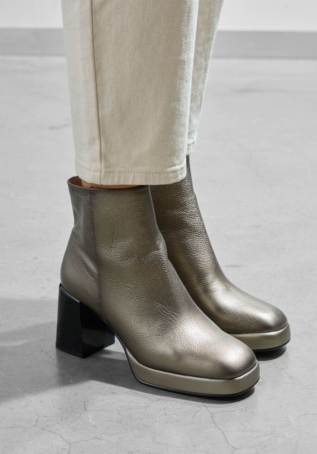 Bronzen HISPANITAS Enkellaarsjes HI243674 MET - medium