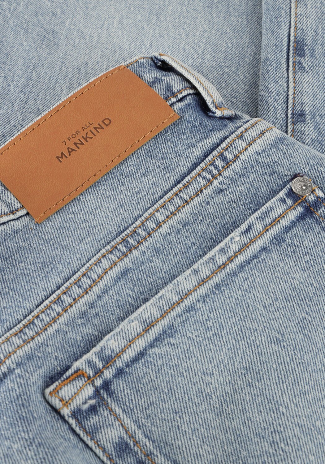 Lichtblauwe 7 FOR ALL MANKIND Straight leg jeans TESS TROUSER ODE TO - large