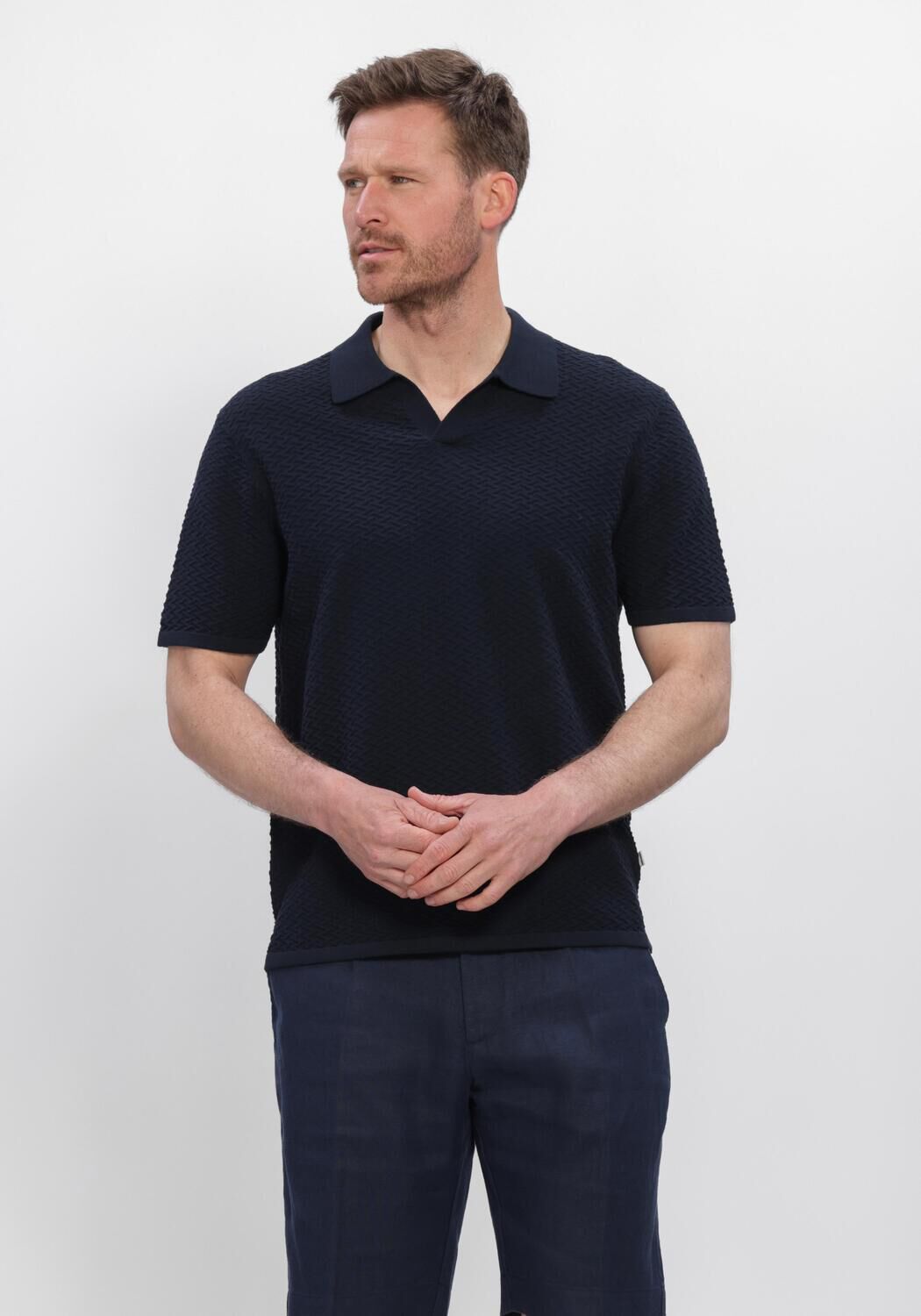 Donkerblauwe NN.07 Polo PAUL SS 60016 - large
