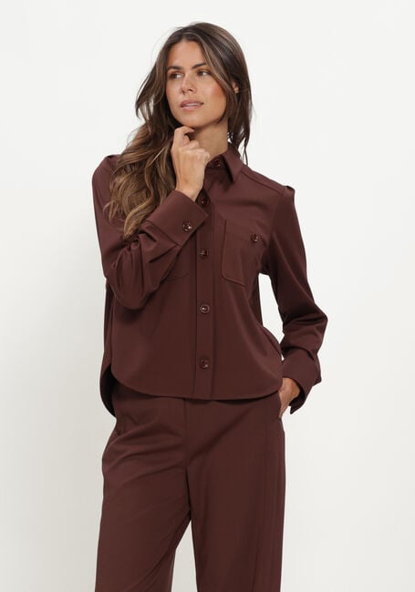 Bruine LUISA CERANO Blouses HEMDBLUSE AUS PUNTO-MILANO - large