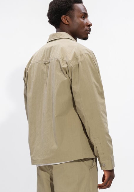 Beige OLAF HUSSEIN Overshirts WORKWEAR COACH JACKET - large