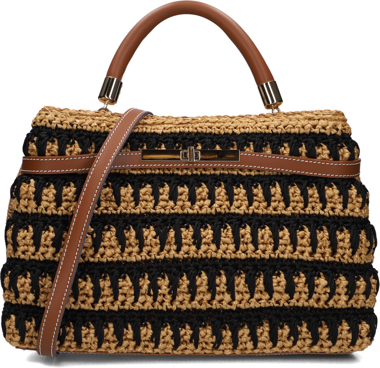 Viamailbag Handtas
Dames Alma, Materiaal: Raffia afbeelding