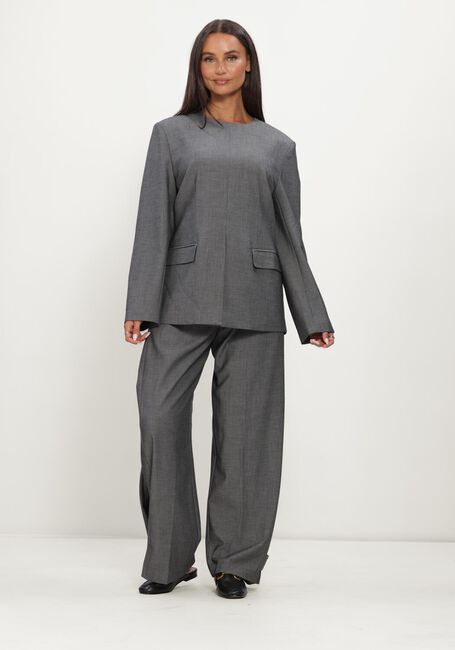 Donkergrijze CO'COUTURE Wijde broek JACKYCC PLEAT PANT - large