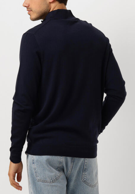 Donkerblauwe PROFUOMO Trui PULLOVER HALF ZIP - large