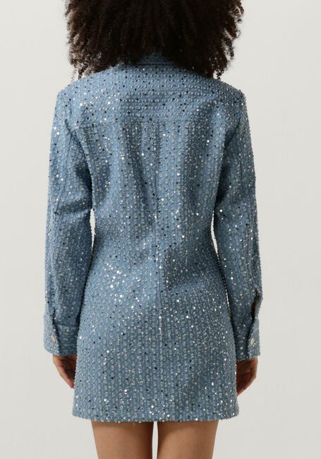 Lichtblauwe SECOND FEMALE Mini jurk LEMARA DRESS - large