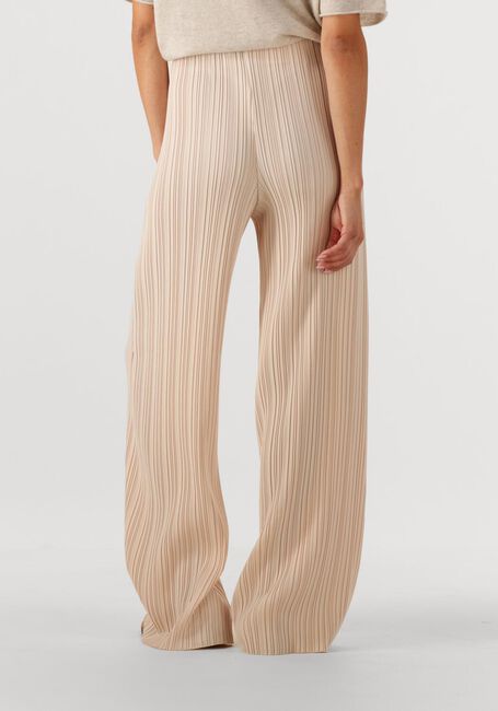 Gebroken wit FORTE FORTE Pantalon POLY CREPE PLISSE' REGULAR WAIST PANTS - large
