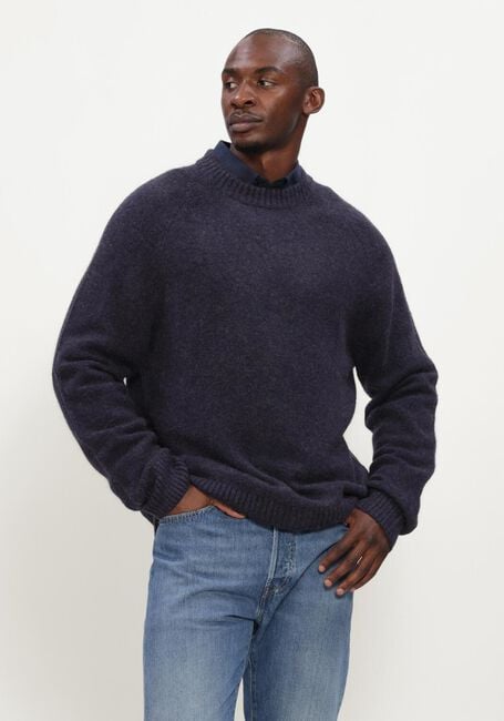Donkerblauwe LES DEUX Trui SOFT ROUNDNECK KNIT - large