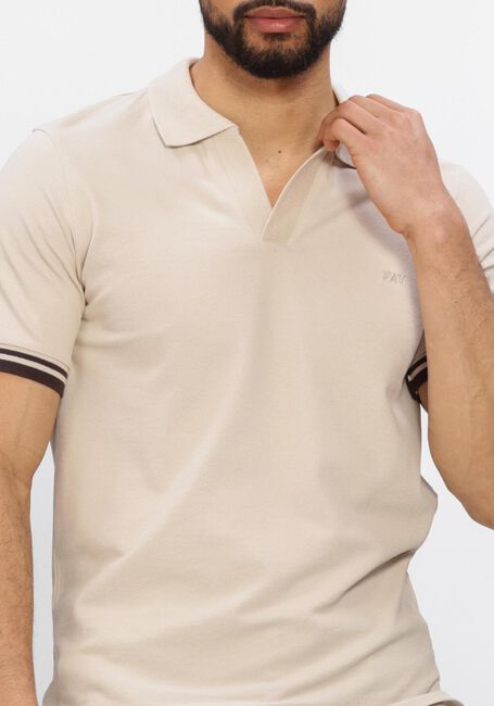 Beige FAY Polo POLO SENZA BT. PIQUET STR. STRIPES - large