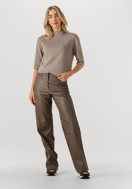 Taupe KNIT-TED Wijde broek NAOMI PANT - large