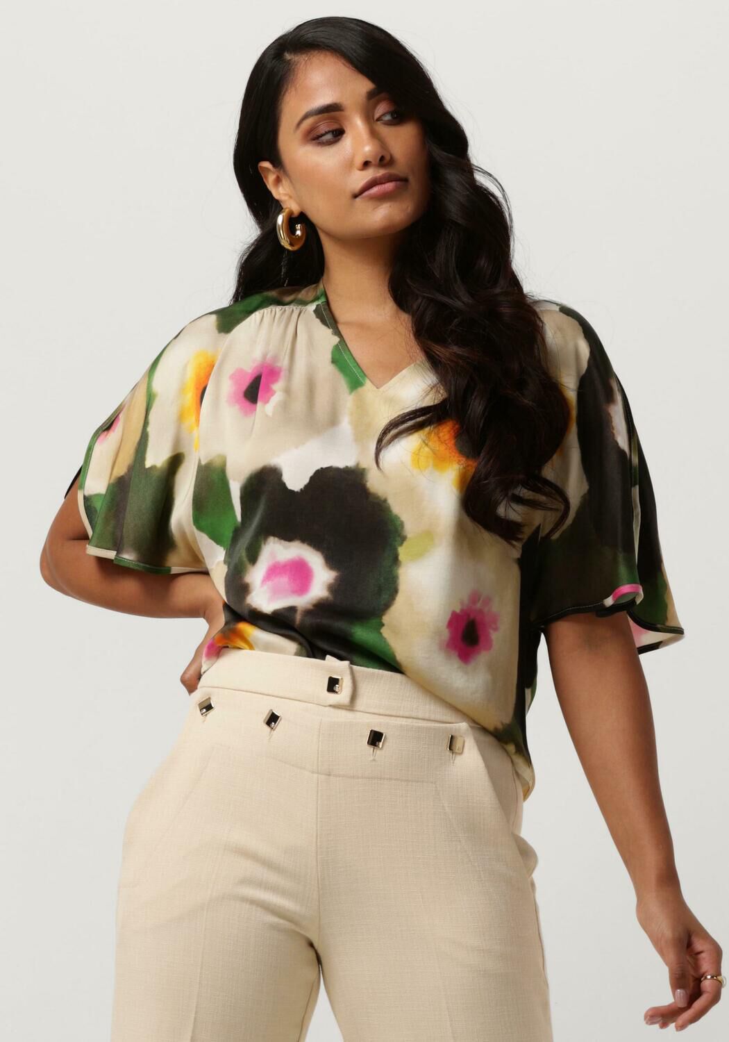 Caroline Biss Top Dames 1637/69, Maat: 34, Kleur: Groen