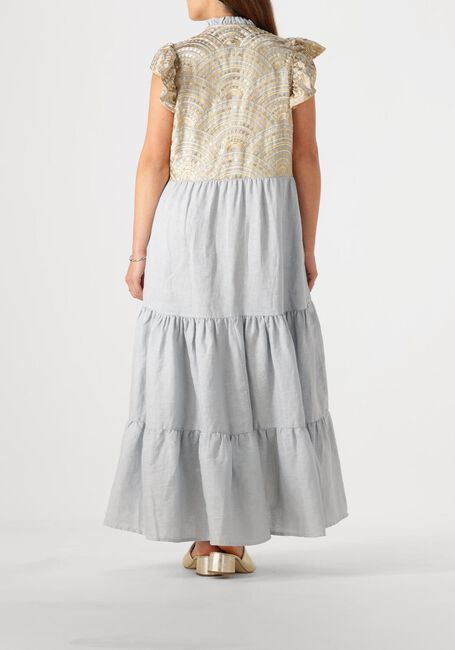 Lichtblauwe GREEK ARCHAIC KORI Maxi jurk 231097 - large