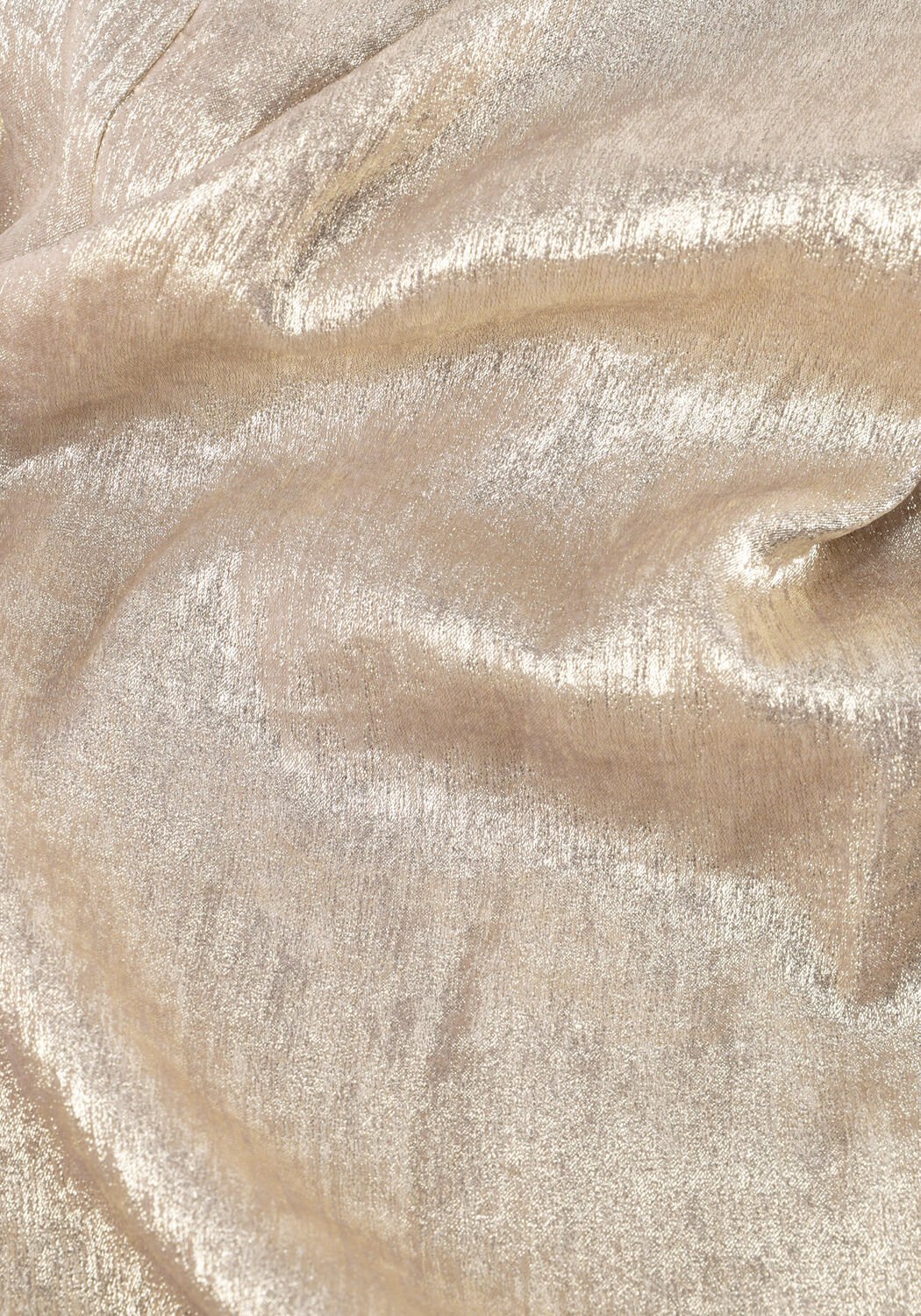 Beige DANTE6 Maxi jurk HEAVENLY METALLIC HALTER DRESS - large
