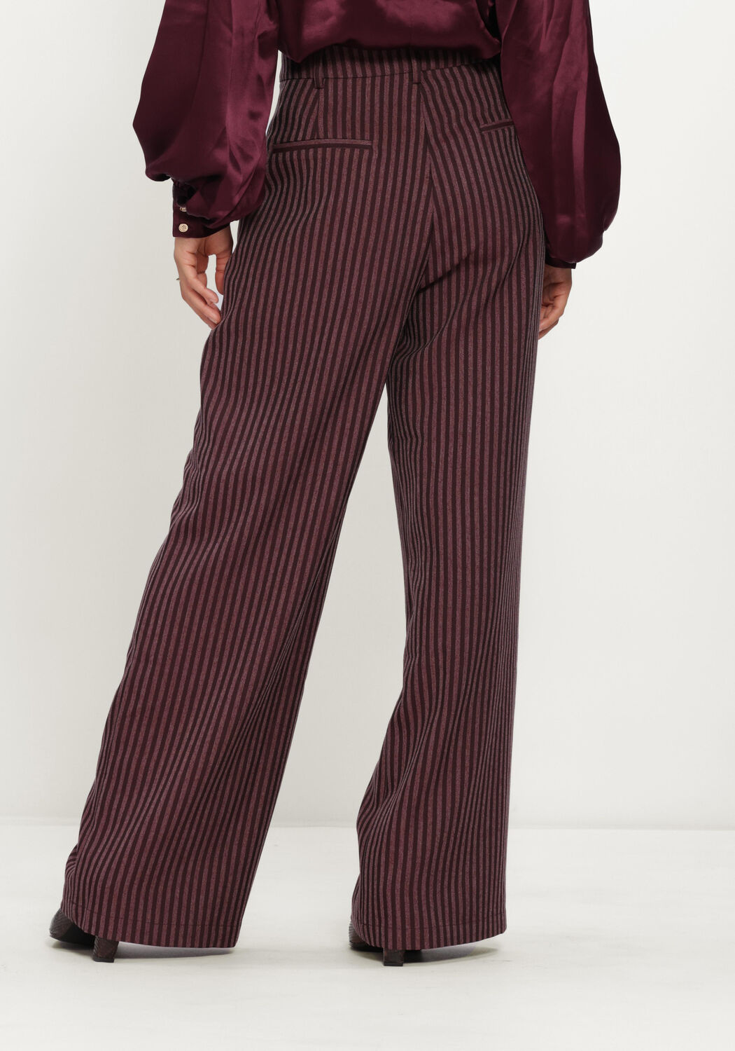 Bordeaux AMAYA AMSTERDAM Wijde broek ADELINE PANTS - large