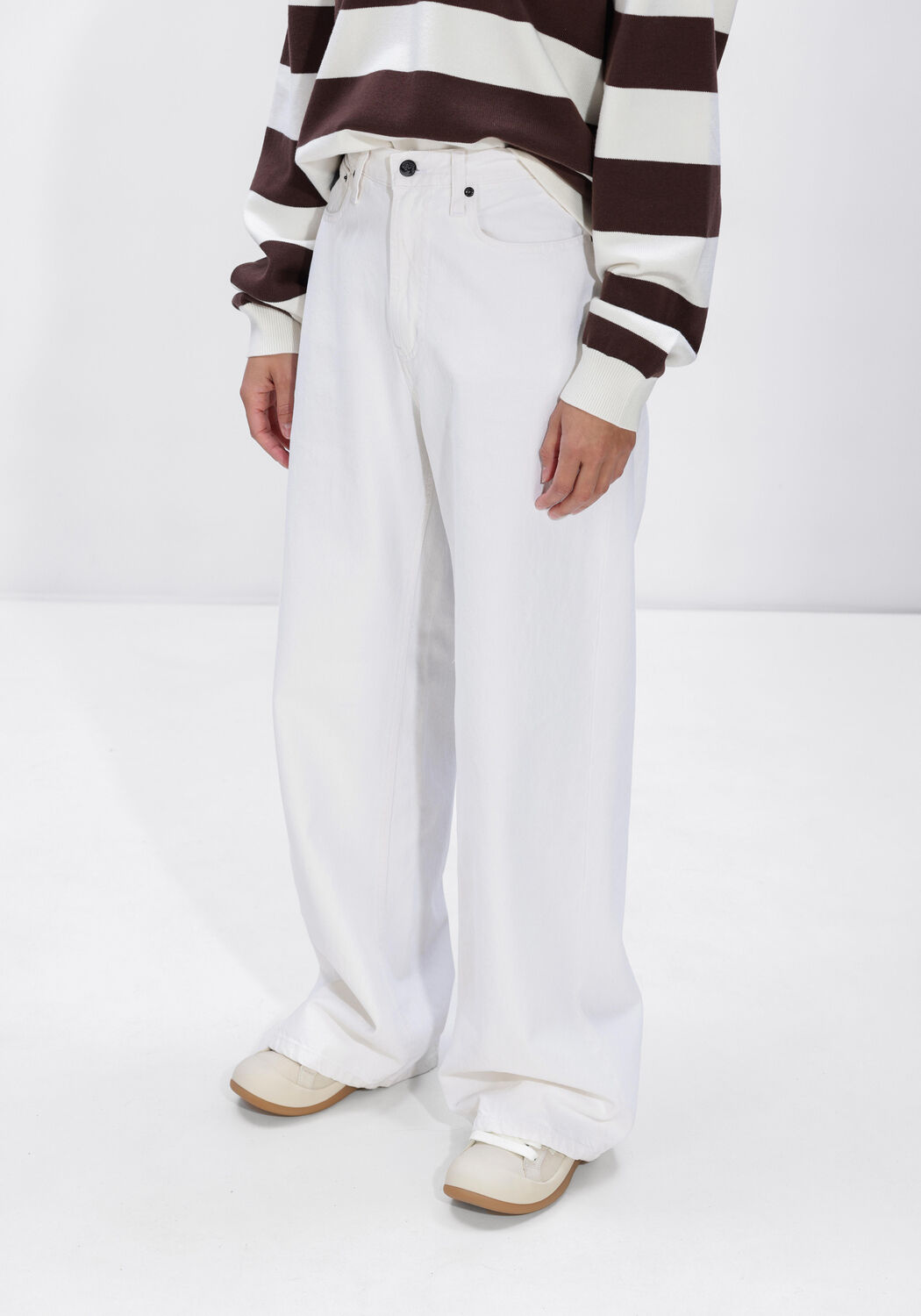 Ecru LOIS JEANS Wijde broek SKATER LOOSE Z - large