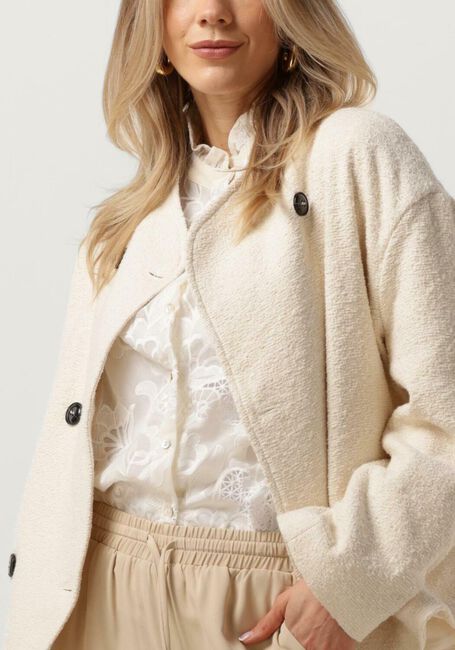 Gebroken wit RUBY TUESDAY Jack MAYA LONG DOUBLE BREASTED COAT - large