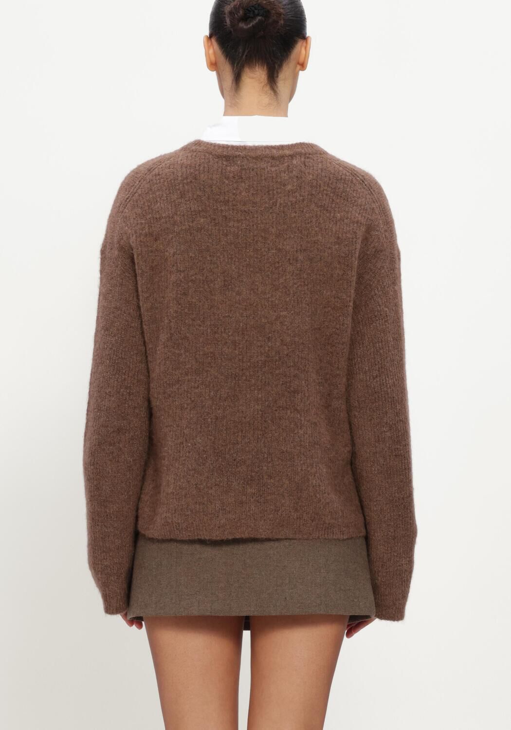 Bruine CO'COUTURE Truien/vesten JAIDECC LS KNIT - large