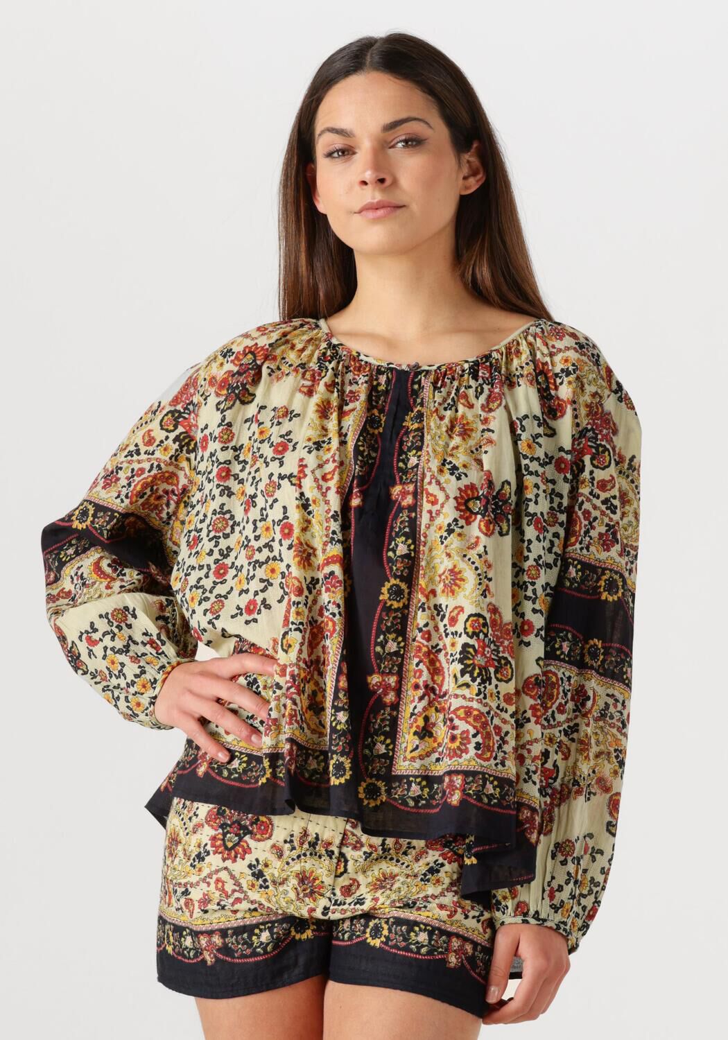 Antik Batik Blouse Dames Marius Blouse, Maat: L