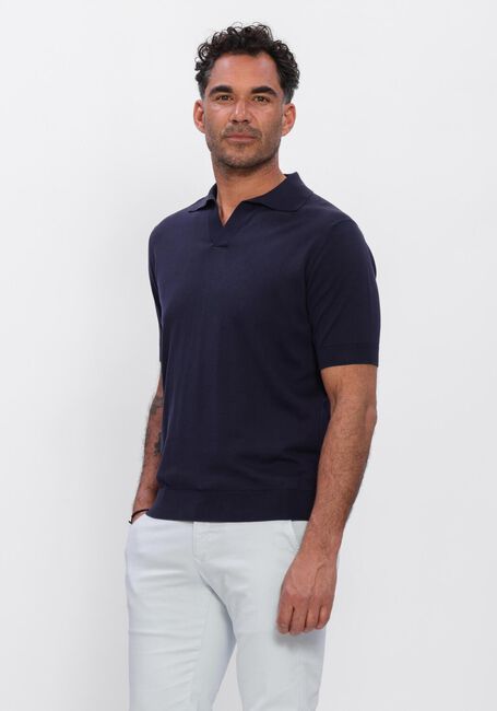 Donkerblauwe FILIPPO DE LAURENTIIS Polo POLO MC SKIPPER - large