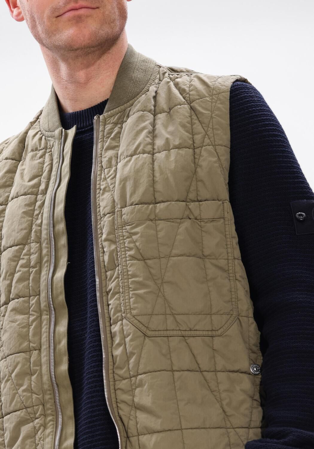 Groene STONE ISLAND Bodywarmer VEST S0300 - large