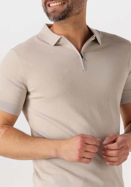 Beige GENTI Polo POLO ZIP SS K2053-1260 - large