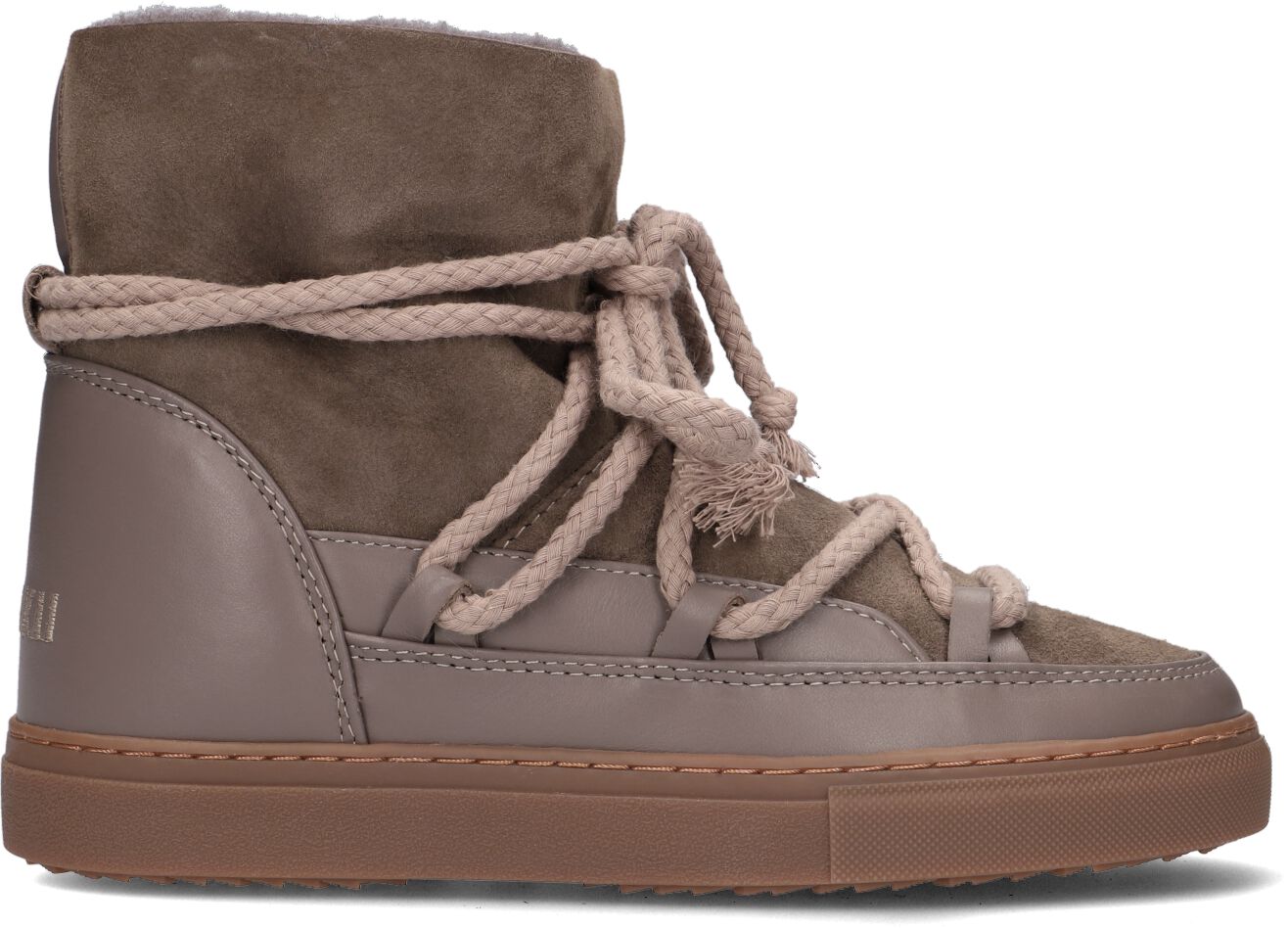 Inuikii Vachtlaarzen Dames Classic, Maat: 40, Materiaal: Suède, Kleur: Taupe