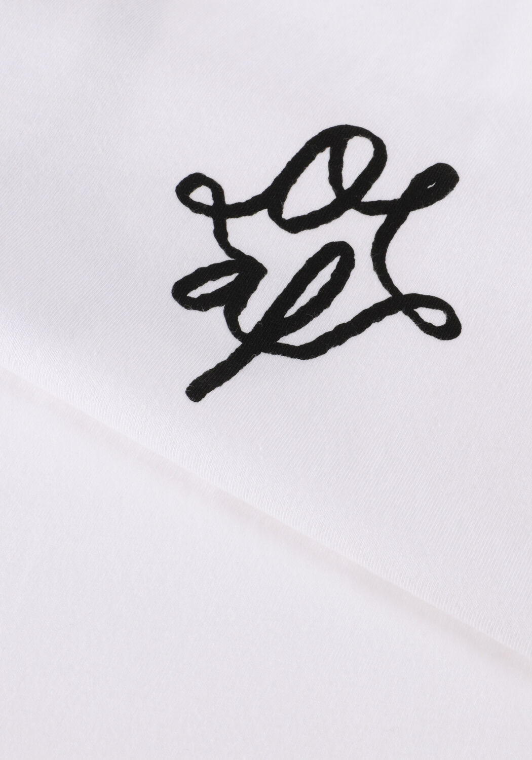 Witte OLAF HUSSEIN T-shirt MONOGRAM GRAPHIC TEE - large