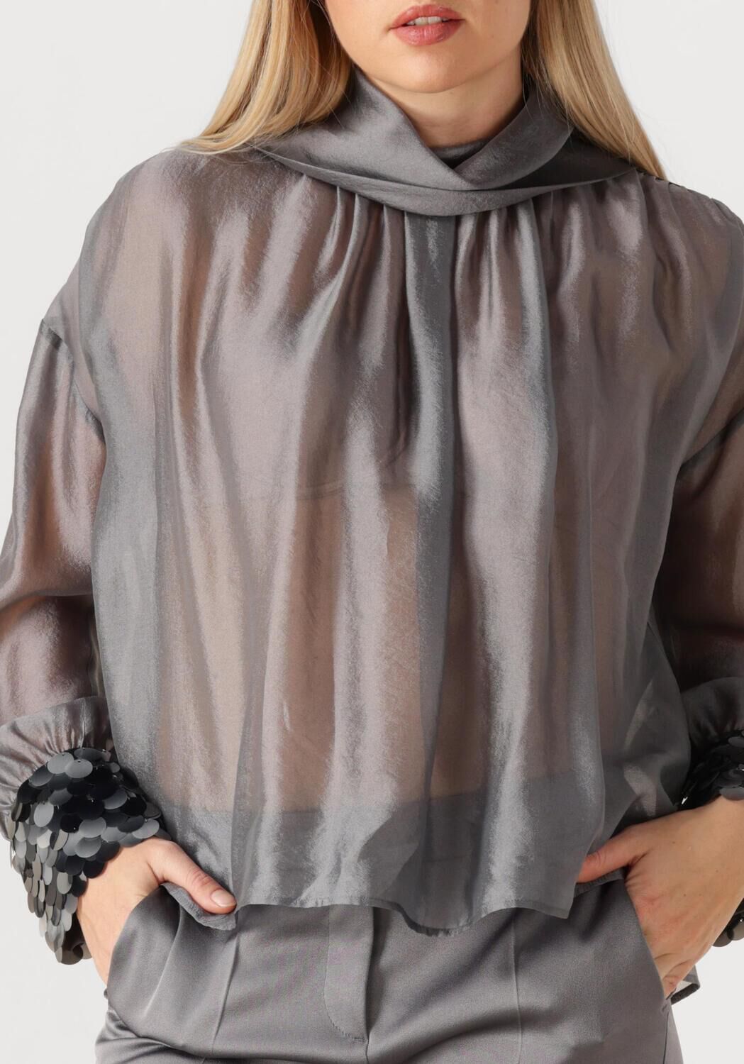 Donkergrijze LUISA CERANO Blouses 238644/3796-50 - large